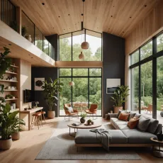 Design Interior Sustenabil în 2024: Designul Interior Sustenabil Folosește Materiale Ecologice și Inovatoare